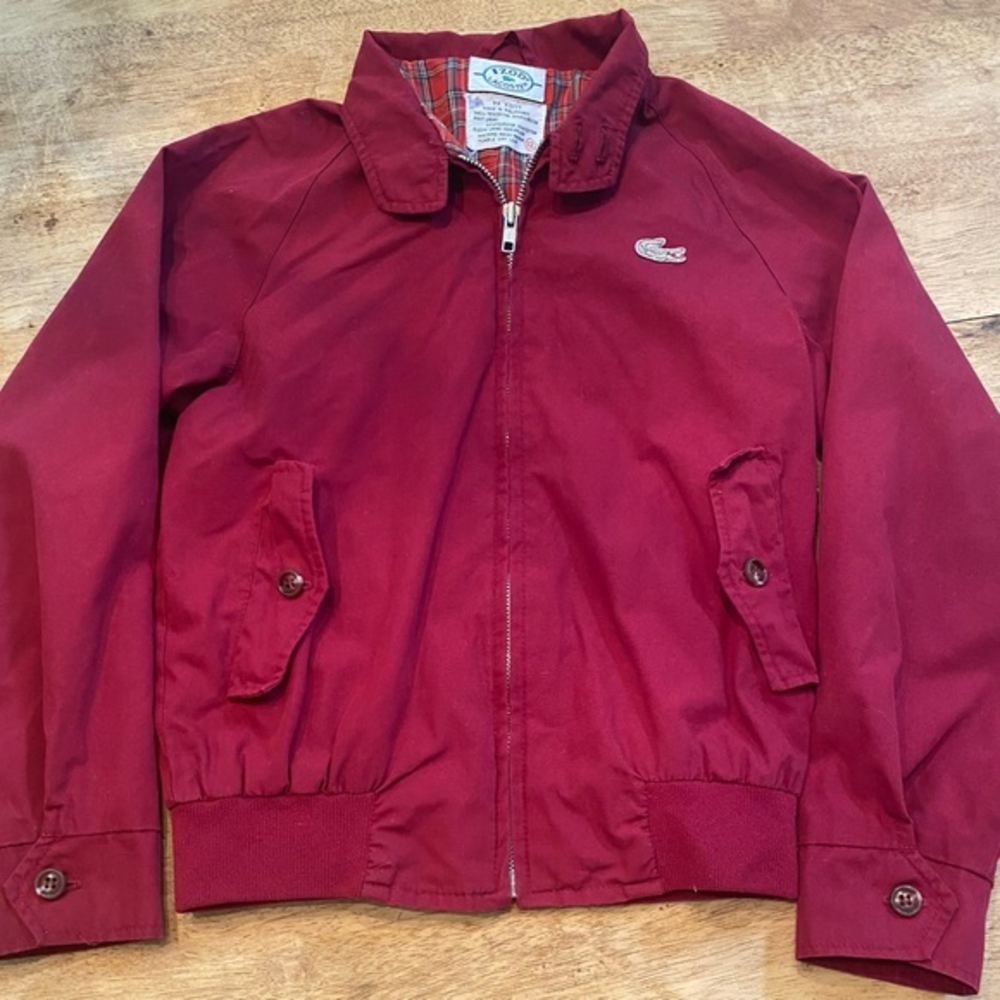 Vintage Izod Lacoste Child’s Euro 12 (see pics for measurements) Maroon Jacket‎